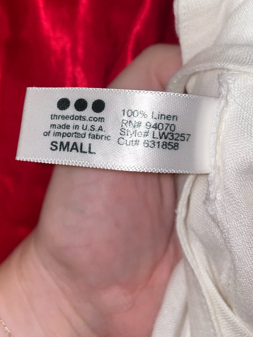Three Dots white full midi skirt - Picture 4 of 5